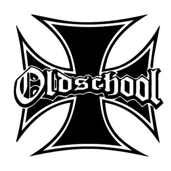 Iron Cross Oldschool Aufkleber