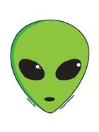 Alien Face Aufkleber