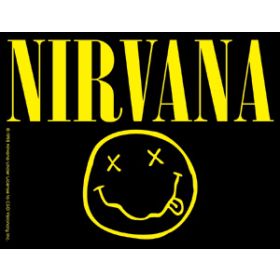 Aufkleber Nirvana Smiley mit Logo