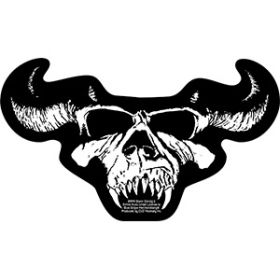 Danzig Aufkleber Skull black/white