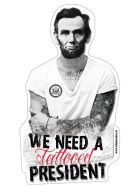 Aufkleber Tattooed President