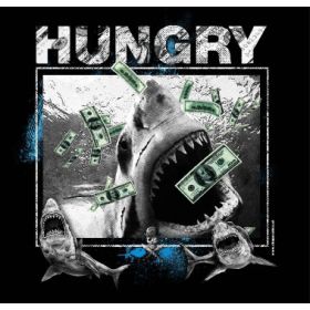 Aufkleber Hungry Shark