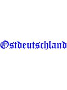 Ostdeutschland Aufkleber geplottet XL blau