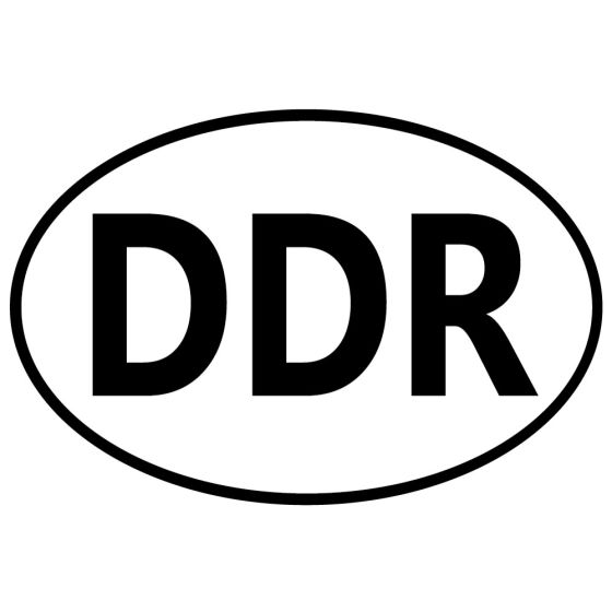 Aufkleber DDR Länderkennzeichen