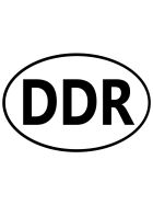 Aufkleber DDR Länderkennzeichen