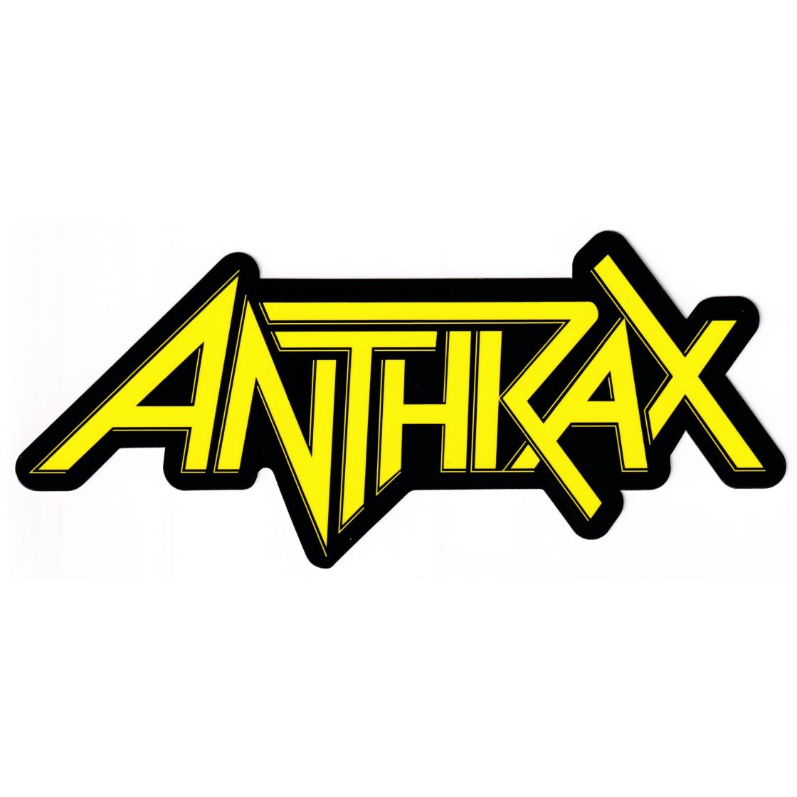Anthrax Aufkleber Logo gelb