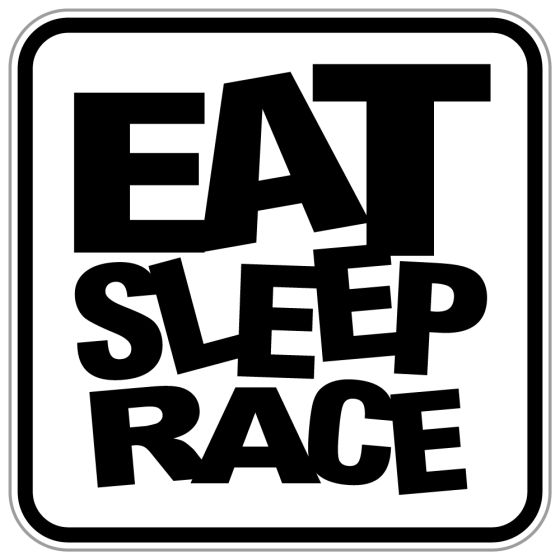 Aufkleber Eat Sleep Race