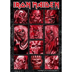 Iron Maiden Aufkleber Eddies red