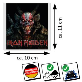 Iron Maiden Aufkleber Senjutsu Back Cover