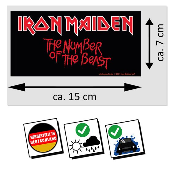 Iron Maiden Aufkleber The Beast