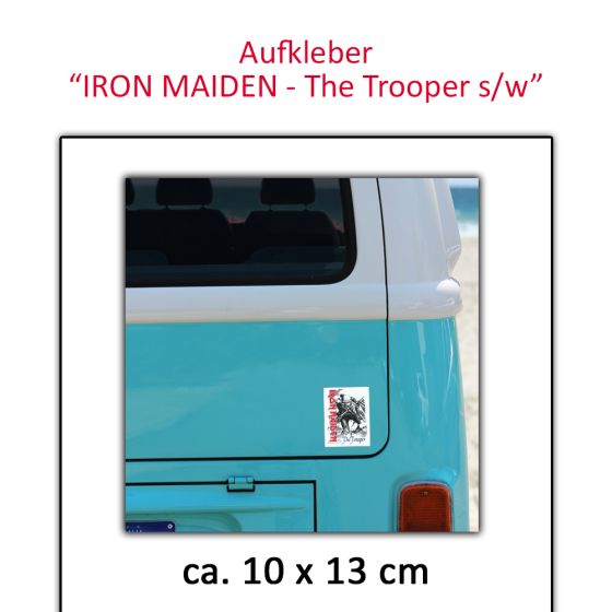Iron Maiden Aufkleber Trooper s/w