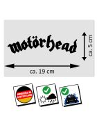 Aufkleber Motörhead Logo schwarz
