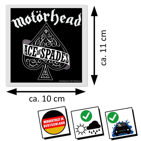 Motörhead Aufkleber Ace Of Spades