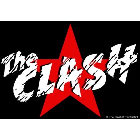 The Clash Aufkleber Logo Red Star