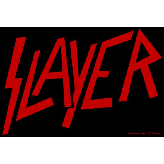 Slayer Aufkleber Logo red