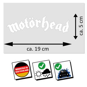 Aufkleber Motörhead Logo weiß