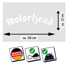 Aufkleber Motörhead Logo weiß XL