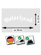 Aufkleber Motörhead Logo weiß XL