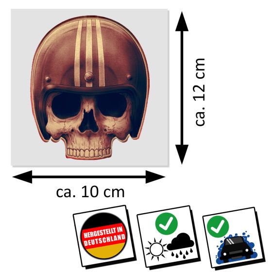 Skull Racing Sticker Der Shop für Aufkleber/Sticker I stickerdealer.de