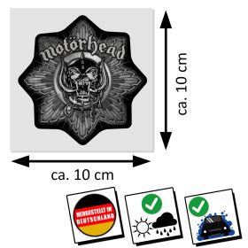 Motörhead Aufkleber Warpig Badge