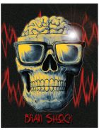 Brain Shock Skull Aufkleber