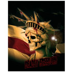 Deadly Freedom Skull Aufkleber