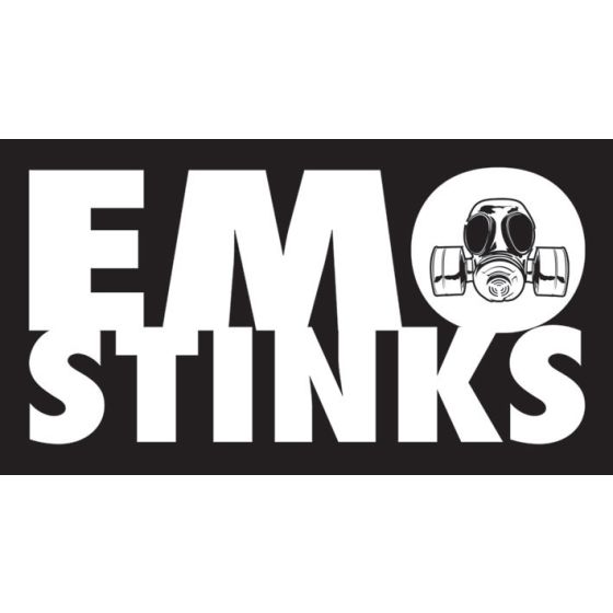 Aufkleber Emo Stinks