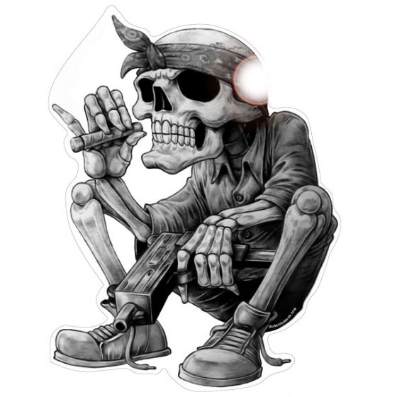 Gangster Hip Hop Chrom Aufkleber