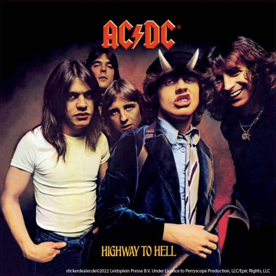 AC/DC Aufkleber Highway To Hell Cover