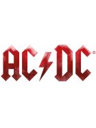 AC/DC Logo Aufkleber red flame