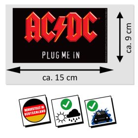 AC/DC Aufkleber Plug Me In