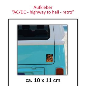 AC/DC Aufkleber Higway To Hell Flames