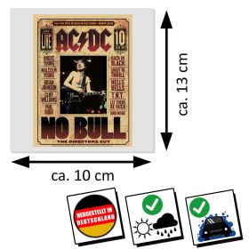 AC/DC Aufkleber No Bull