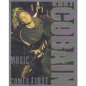 Nirvana Aufkleber Kurt Cobain Music Comes First