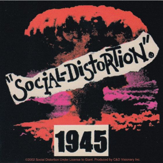 Aufkleber Cover 1945 Social Distortion