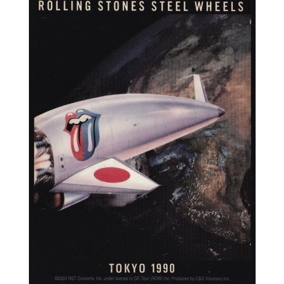 Aufkleber Rolling Stones Steel Wheels Tokyo 1990