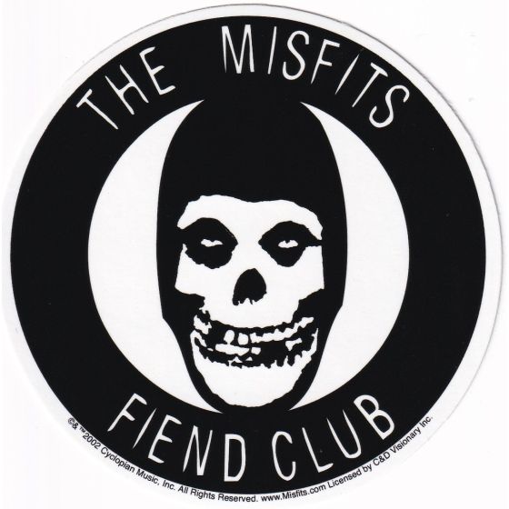 Aufkleber Misfits Fiend Club