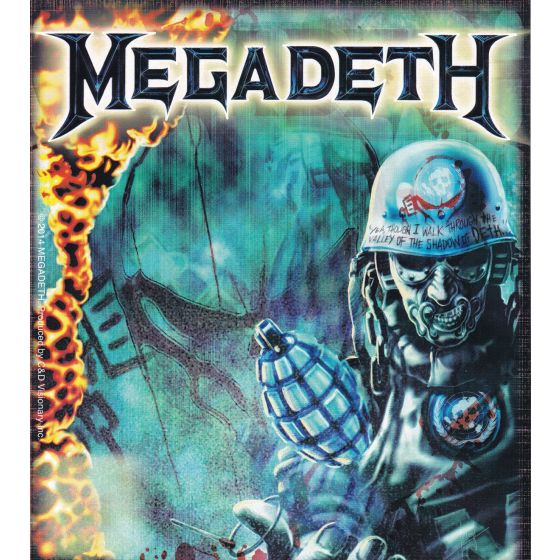 Aufkleber Megadeth Vic Rattlehead Soldier