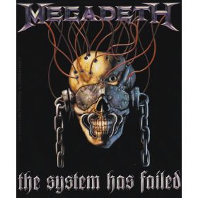 Aufkleber Megadeth The System Has Failed