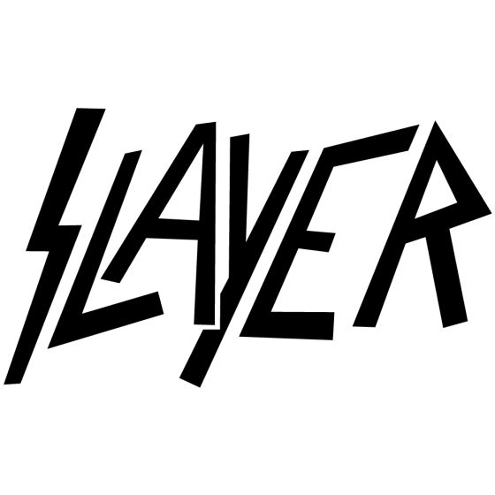 Slayer Aufkleber Logo black