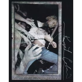 Aufkleber Kurt Cobain auf Händen