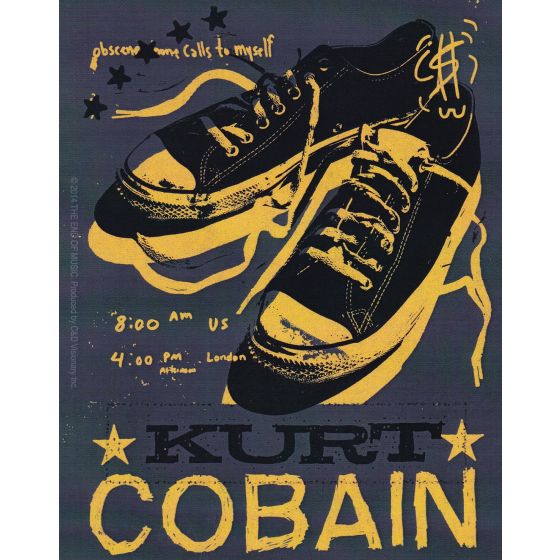 Aufkleber Kurt Cobain Schuhe