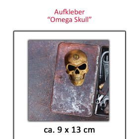 Aufkleber Omega Skull von Alchemy 