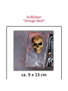 Aufkleber Omega Skull von Alchemy 