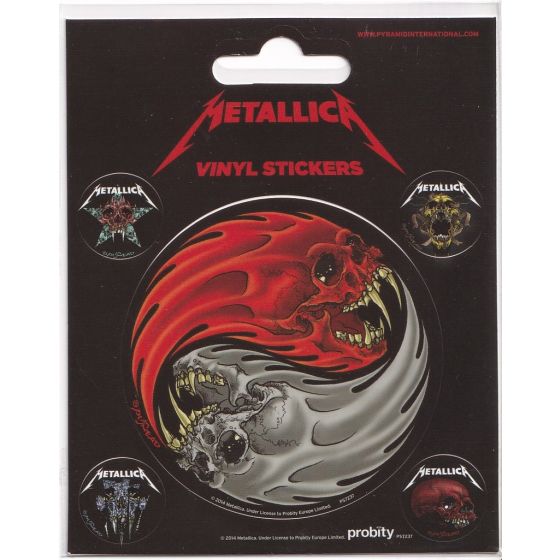 Vinyl Sticker-Set Metallica Ying Yang