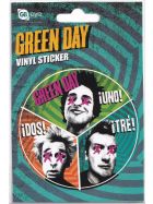 Vinyl Sticker Green Day Uno! Dos! Tre!