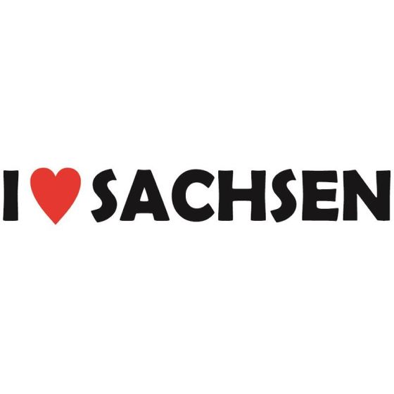 I Love Sachsen Aufkleber