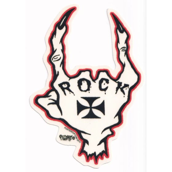 Aufkleber Devil Rock Hand