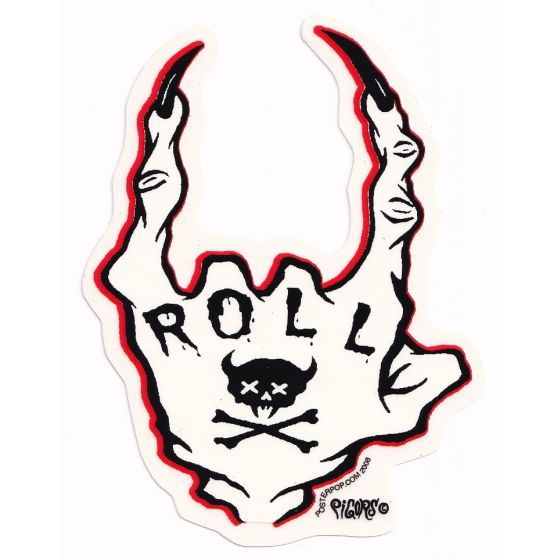 Aufkleber Devil Roll Hand