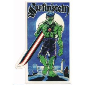 Aufkleber Surfin-Stein Posterpop